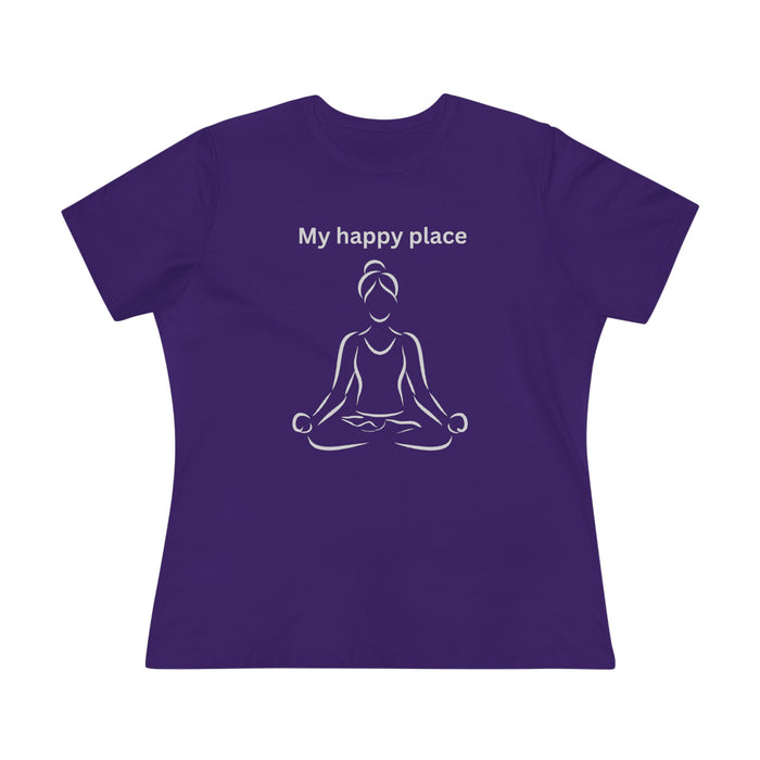 T-shirt women - My happy place yoga