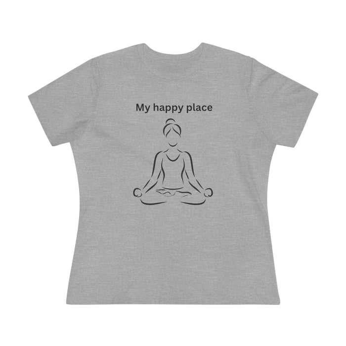 T-shirt women - My happy place yoga