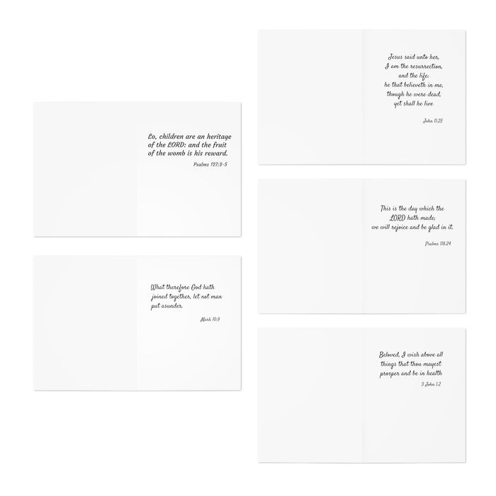 Cards (5-Pack) - for life events with scripture message