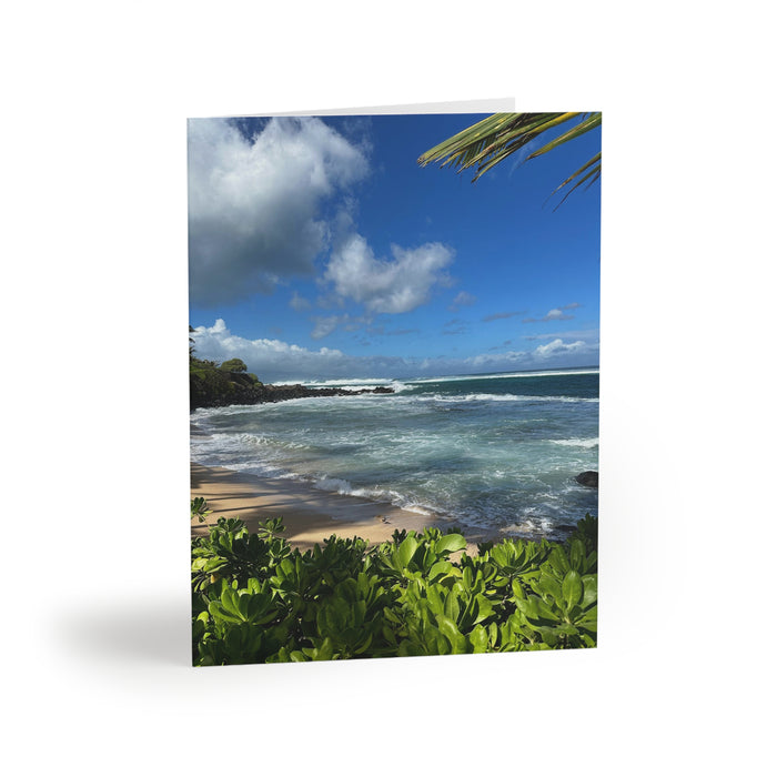 Hawaiian inspired blank inside Greeting cards (8, 16, and 24 pcs)