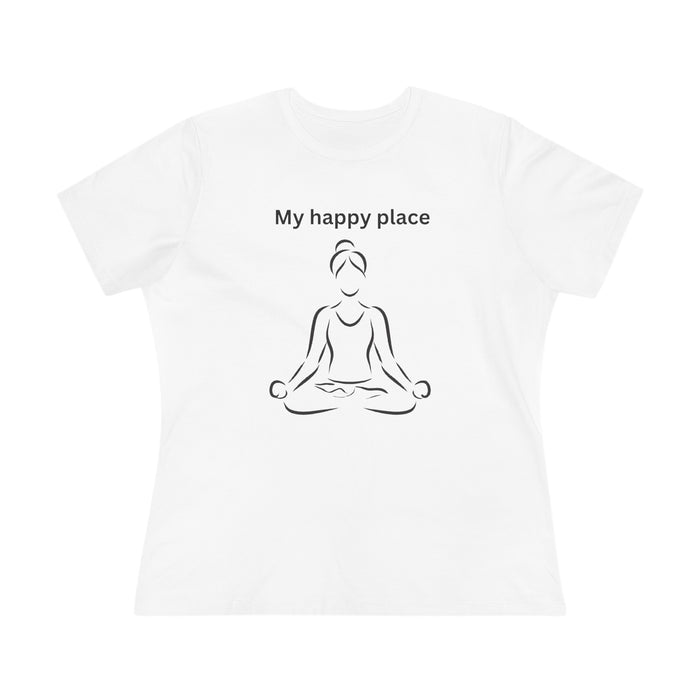 T-shirt women - My happy place yoga