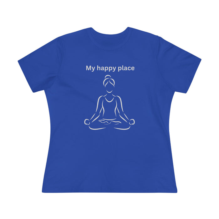 T-shirt women - My happy place yoga