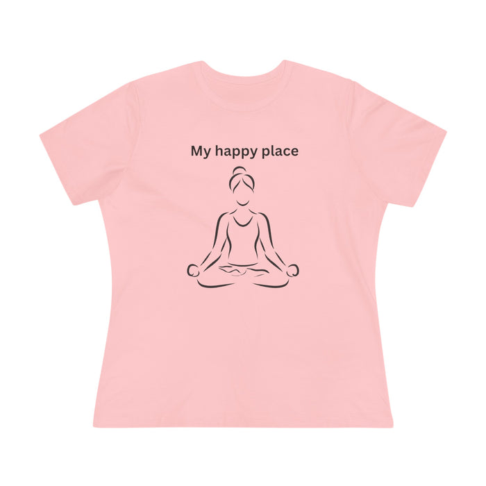 T-shirt women - My happy place yoga