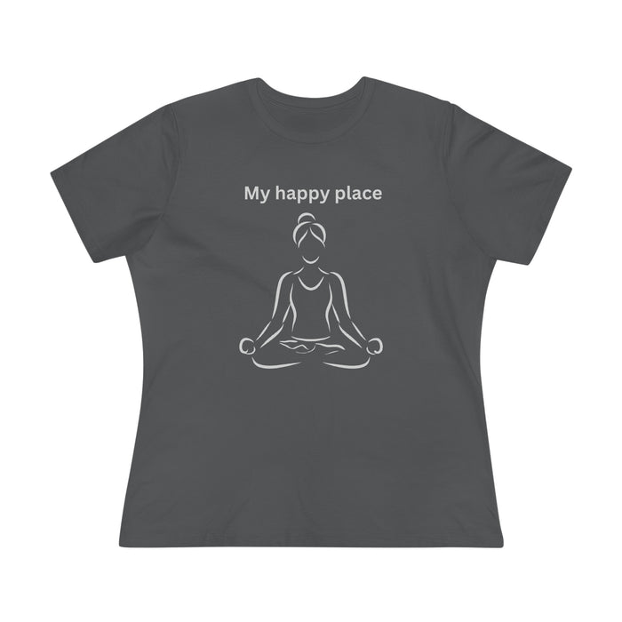 T-shirt women - My happy place yoga